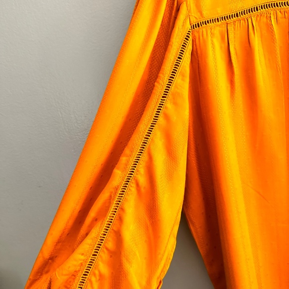 A.N.A BUTTON DOWN BLOUSE AND PUFFY SLEEVES WITH DECORATIVE LACE - Picture 5 of 6